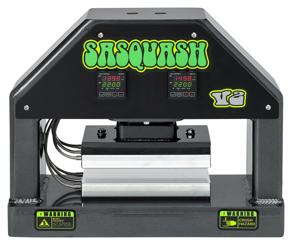 AUSTRALIA ONLY! Custom V2 Sasquash Professional Heat Press. Custom made in USA. Includes Transformer 110-240v Step Down Converter and x100 ready to use FDA approved 35micron Squash bags.